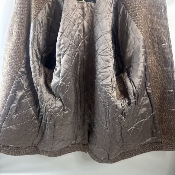 Vintage Woolrich Men's Men's Tweed Wool Lined 1950-60 Outdoor Overcoat Size 42 - Picture 11 of 16